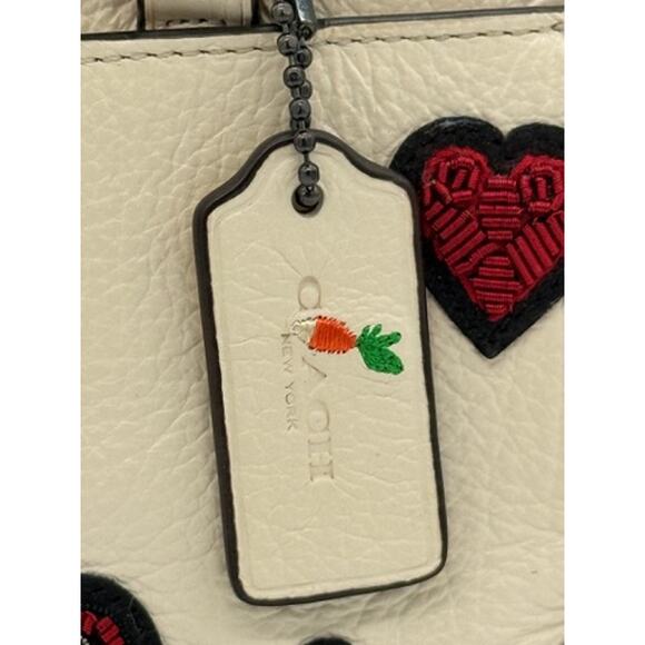 Coach Mercer Satchel 24 In Grain Leather With Souvenir Embroidery*New w/out tag - Picture 3 of 16